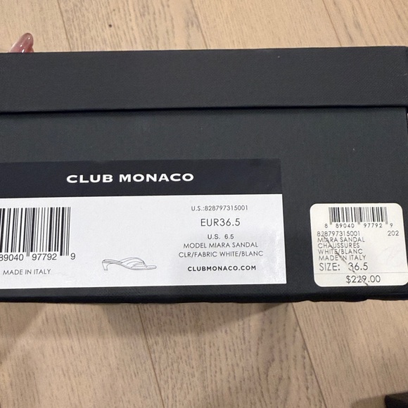 Club Monaco Miara Leather Sandals - Picture 6 of 6